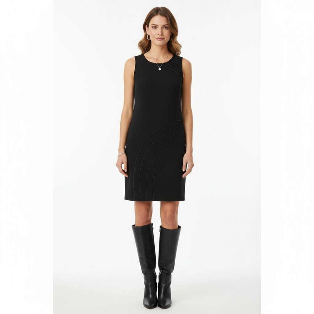 Vivienne Tam Zipper Trim Sleeveless Short Shift Dress XS